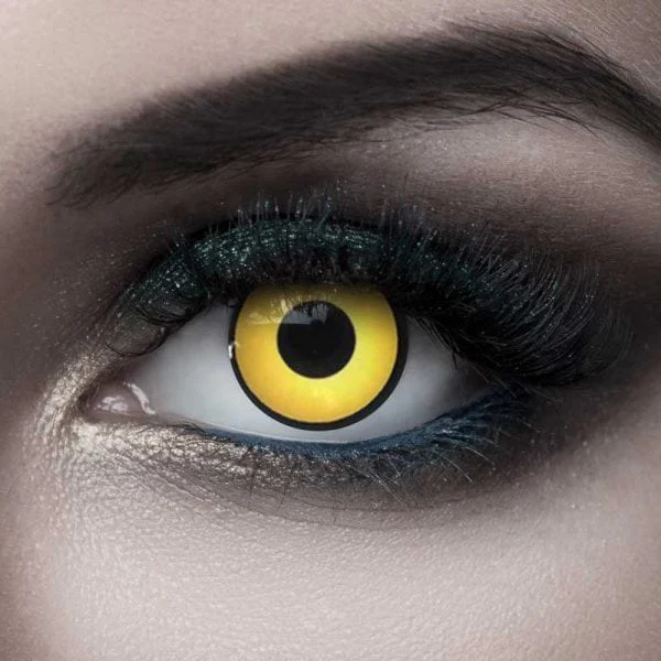 Halloween Yellow Manson Colored Contact Lenses - Roseibase
