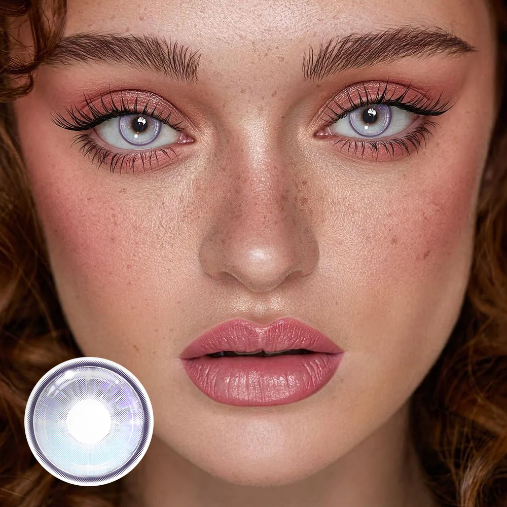 Felicia Purple Colored Contact Lenses - Roseibase