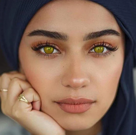 Cosplay Yellow mesh Colored Contact Lenses - Roseibase