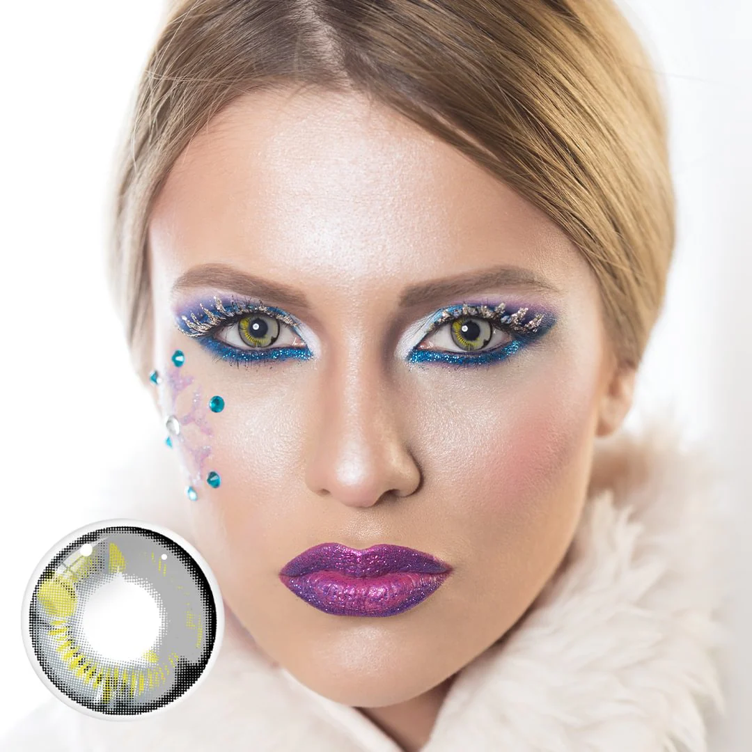 Cosplay Anime Grey Prescription Contact Lenses - Roseibase