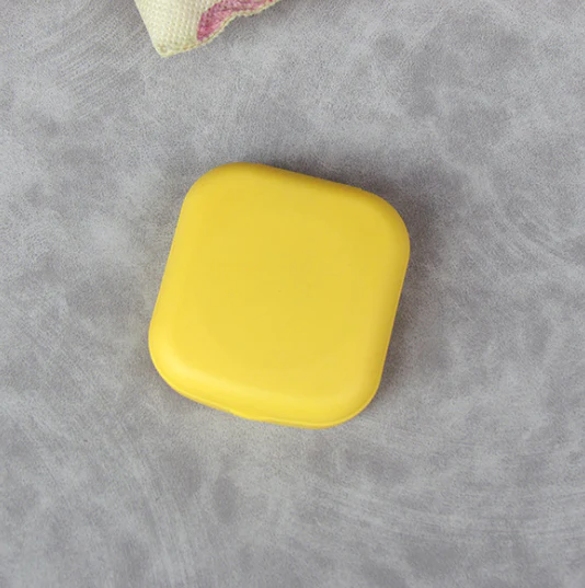 Lovely square portable Multicolor Colored Contact Lens Case - Roseibase