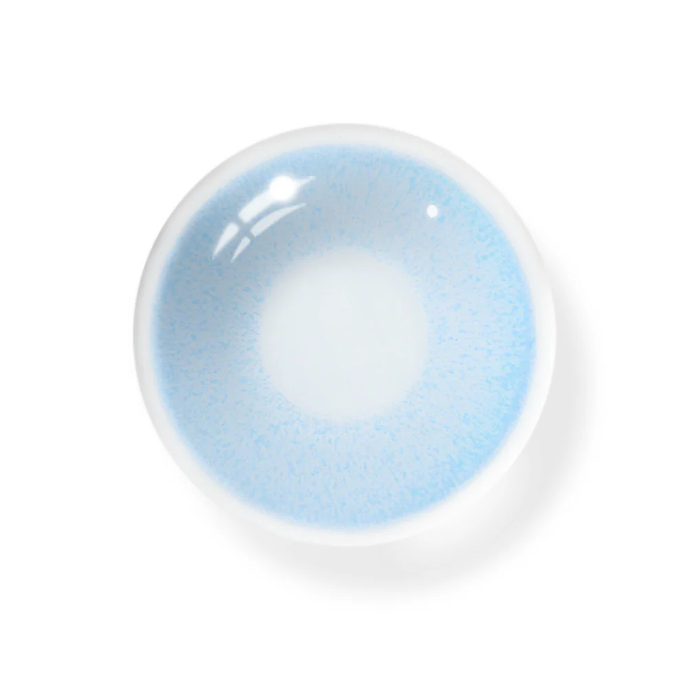 Cosplay Fluorescent Blue Colored Contact Lenses - Roseibase
