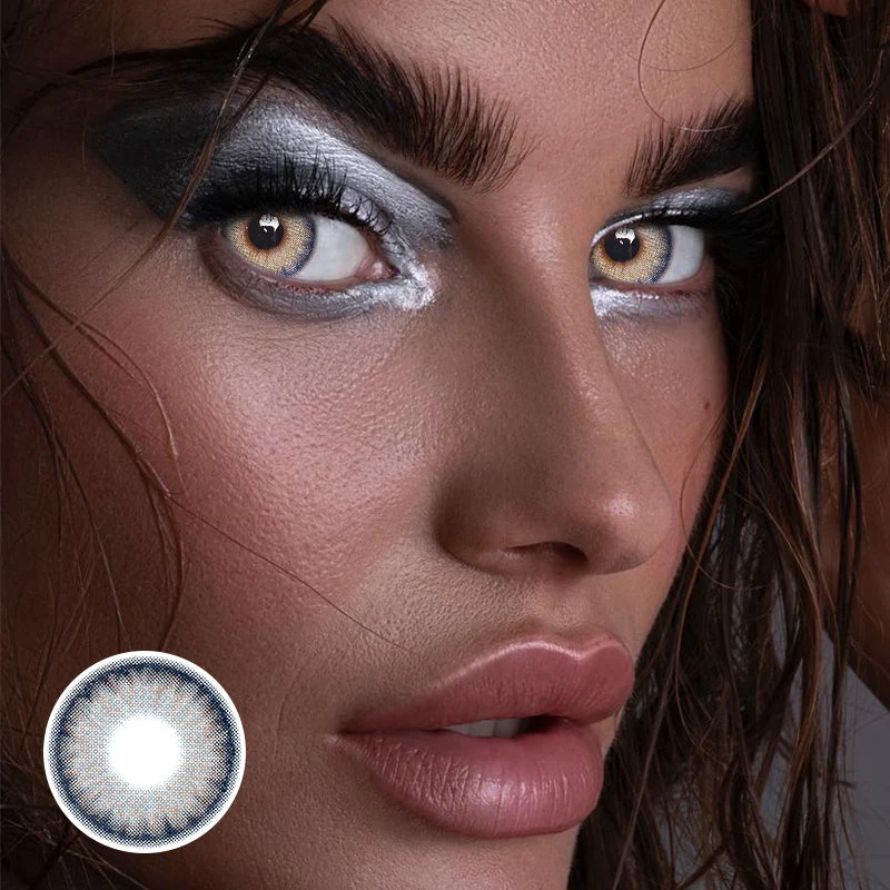 Ares Whisper Berry Blue Colored Contact Lenses - Roseibase