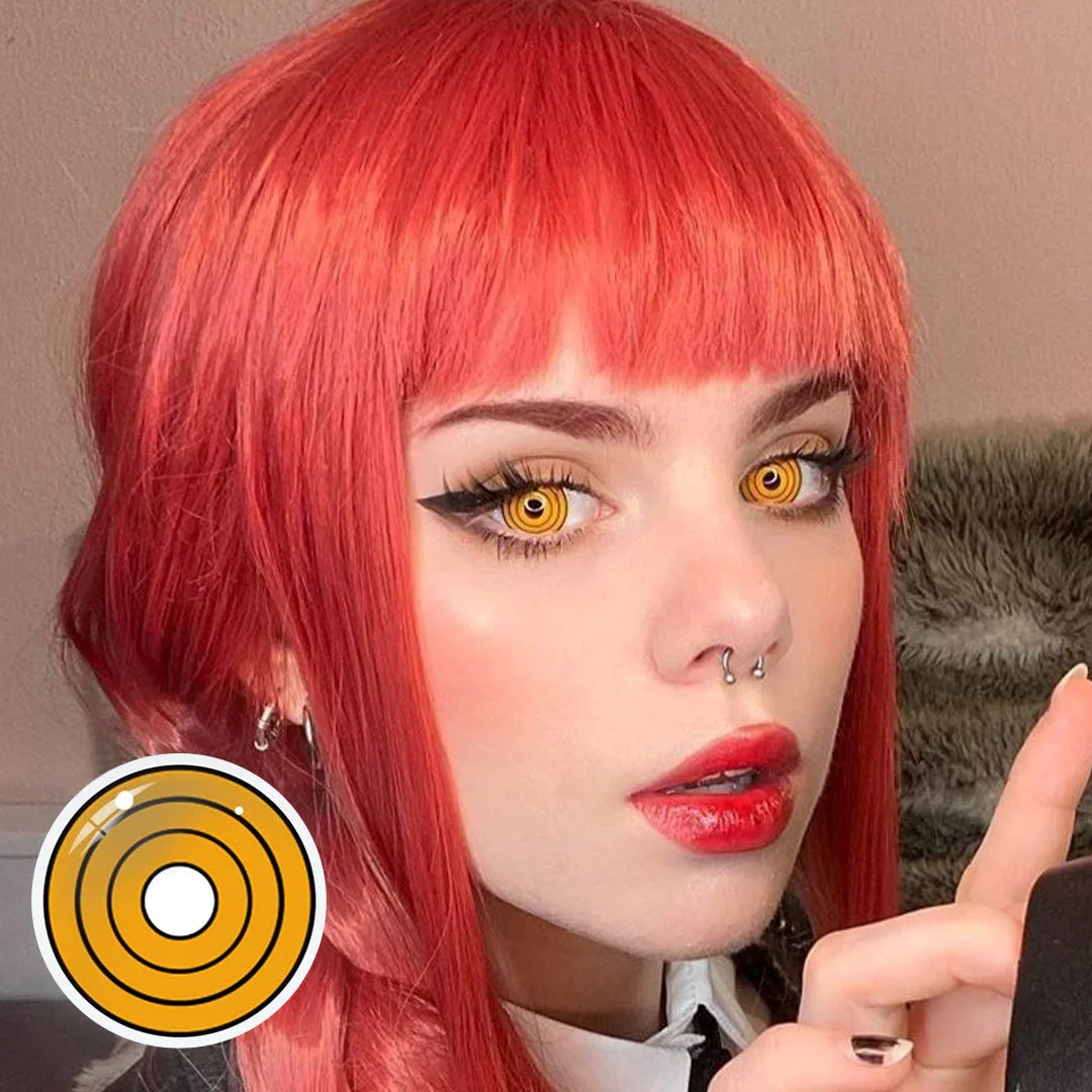 Cosplay Chainsaw Man Makima Yellow Colored Contact Lenses - Roseibase