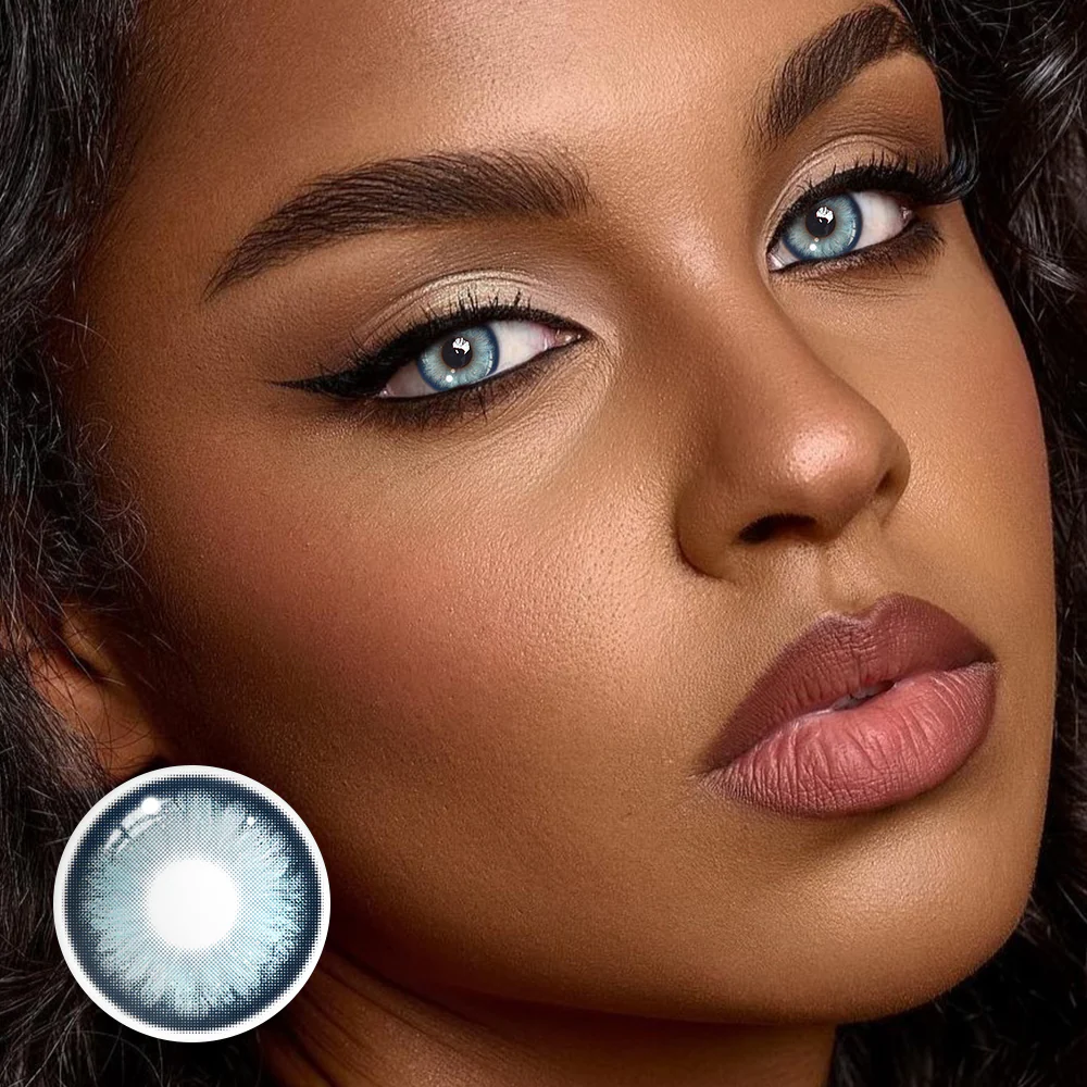 Farasha Blue Colored Contact Lenses - Roseibase