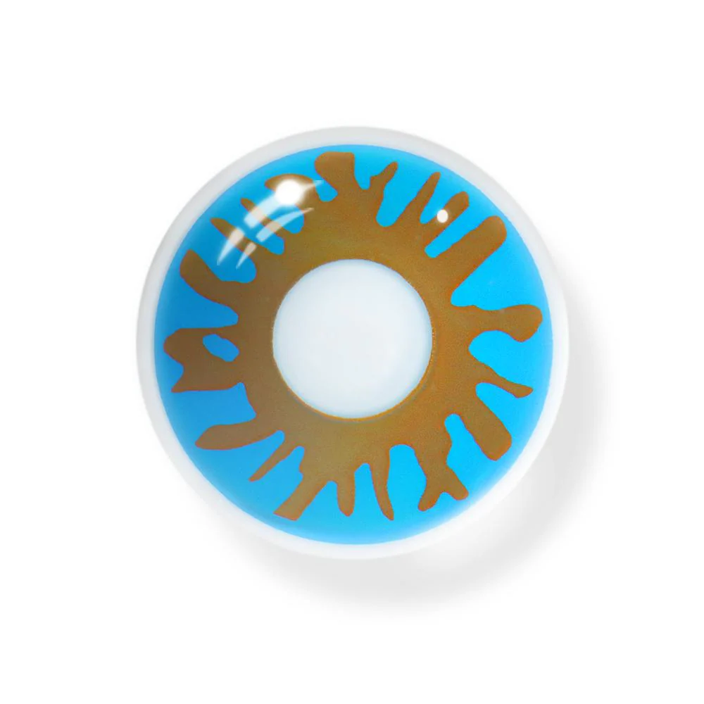 Halloween Crack Blue Colored Contact Lenses - Roseibase