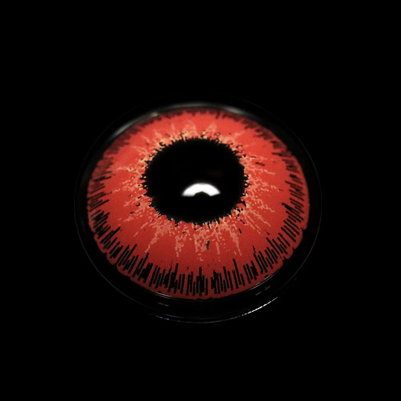 Cosplay Indians Red Colored Contact Lenses - Roseibase
