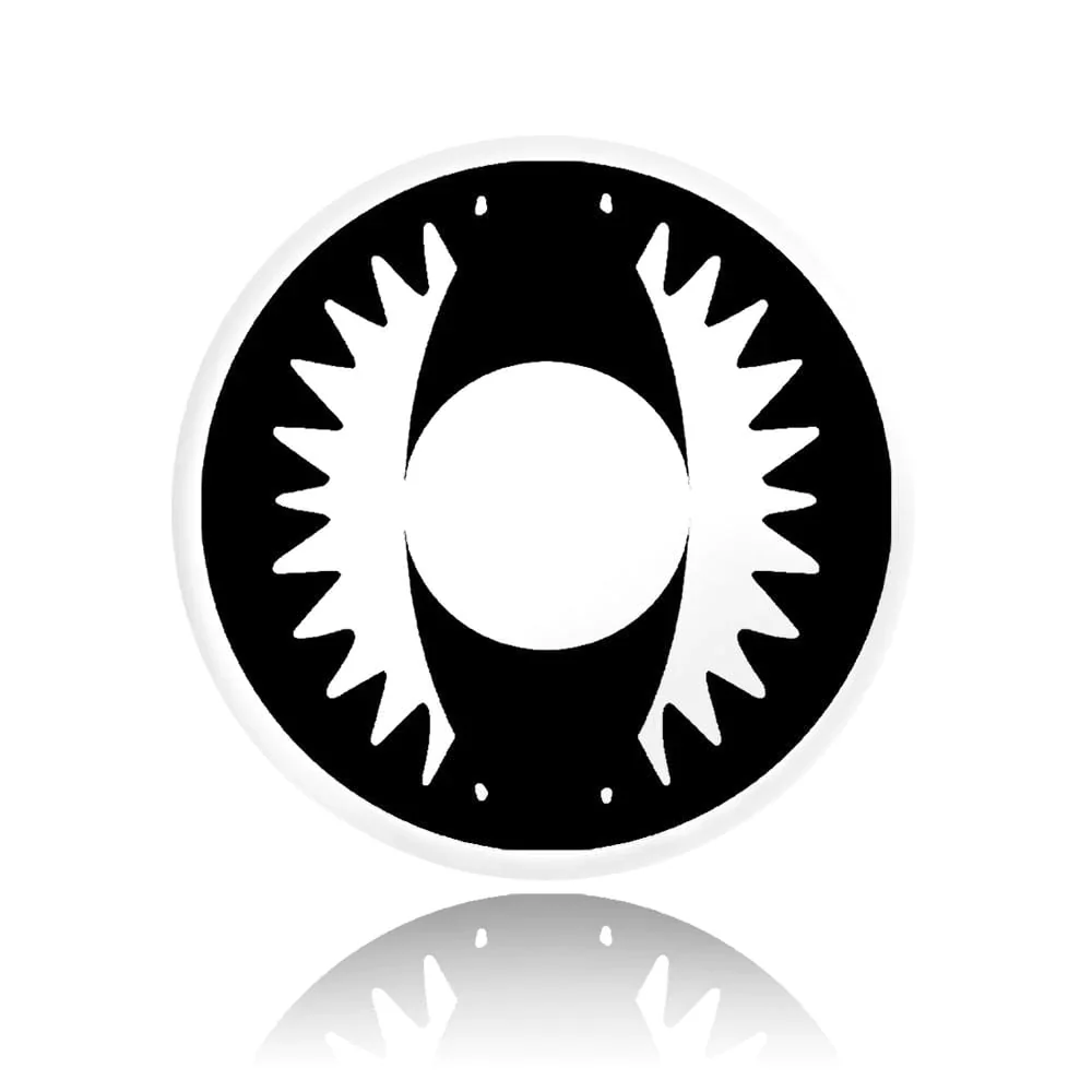 Cosplay Cat Eye Lash White Colored Contact Lenses - Roseibase