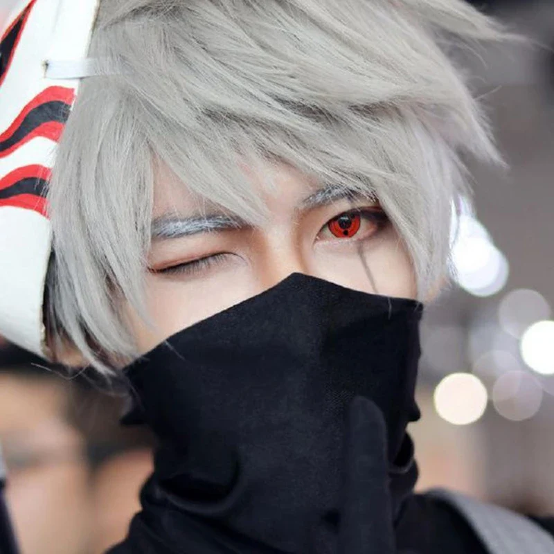 Halloween Red Sasuke Uchiha Colored Contact Lenses - Roseibase