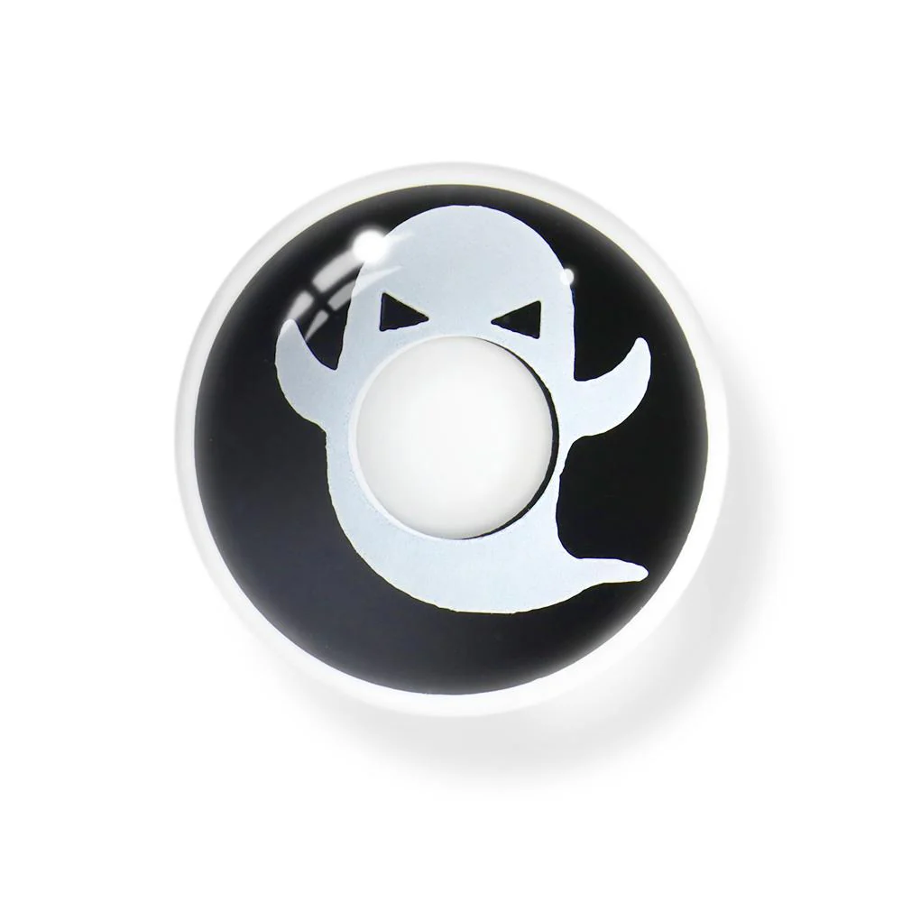 Halloween Ghost White Colored Contact Lenses - Roseibase