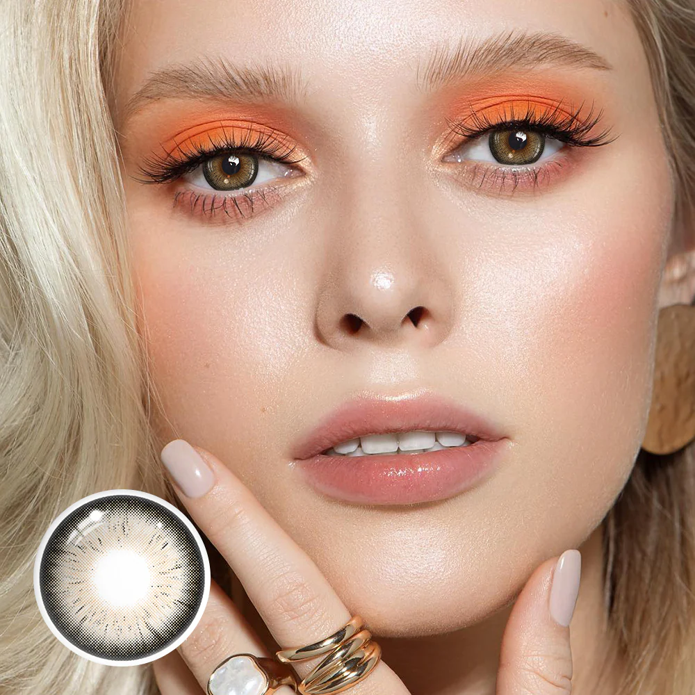 Laurel Brown Prescription Colored Contact Lenses - Roseibase