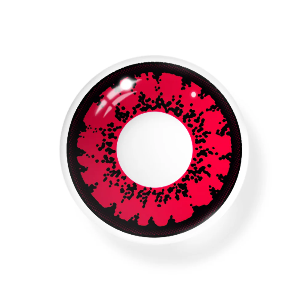 Cosplay Queen Red Prescription Colored Contact Lenses - Roseibase