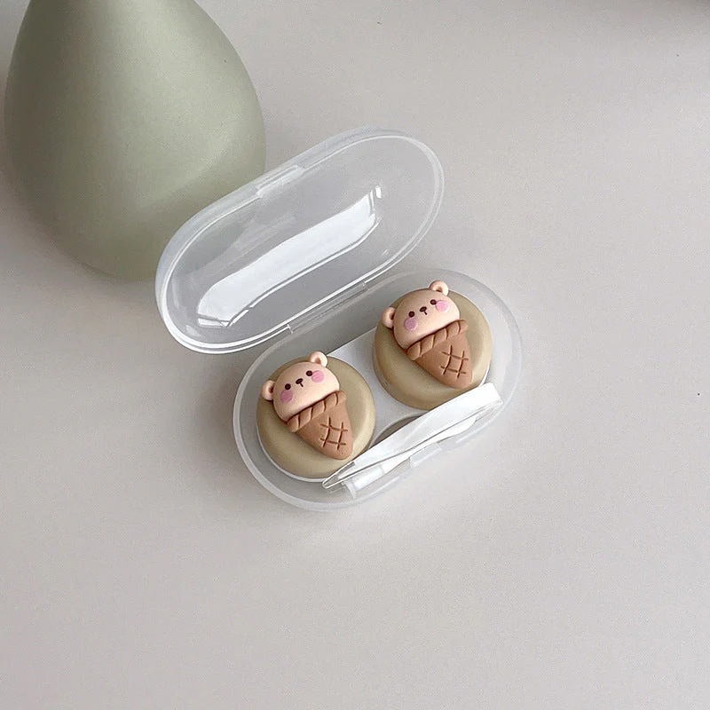 INS Simple Cute DIY Colored Contact Lens Case - Roseibase