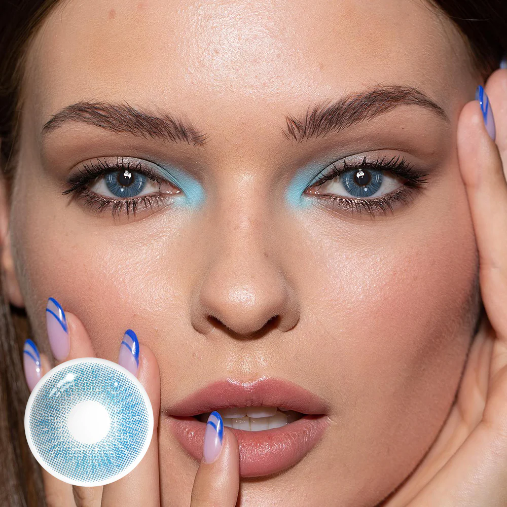 Bellini Blue Prescription Colored Contact Lenses - Roseibase