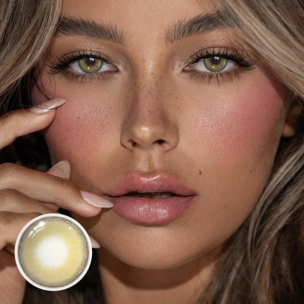 Butter Brown Colored Contact Lenses - Roseibase