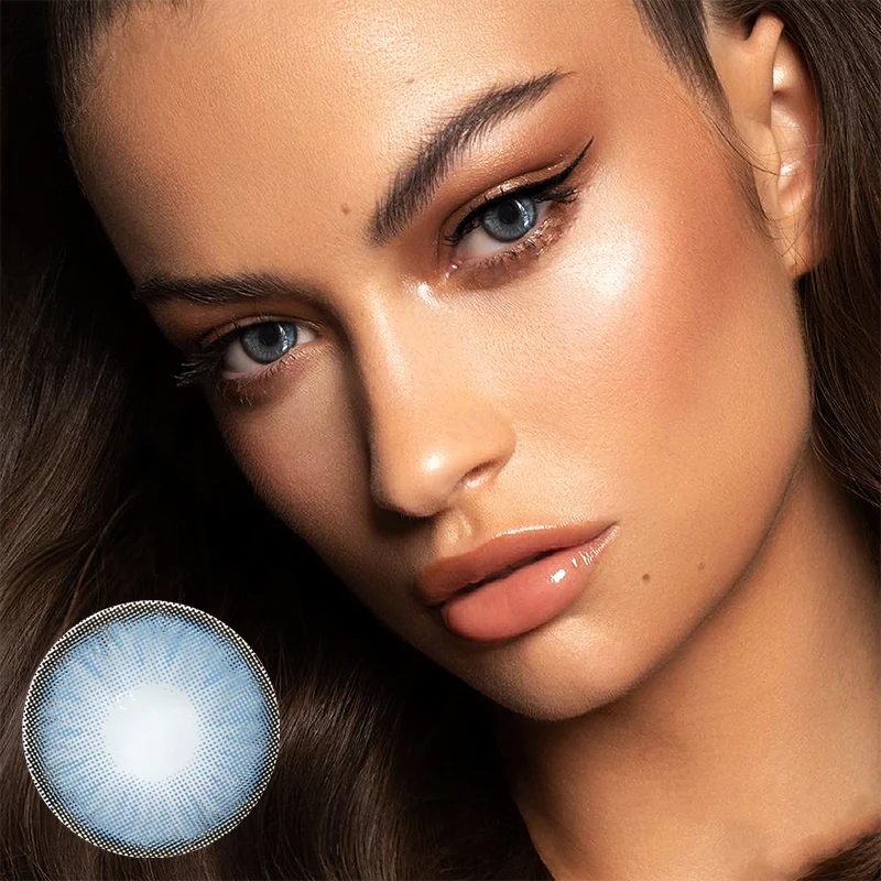 Dawn Blue Colored Contact Lenses - Roseibase