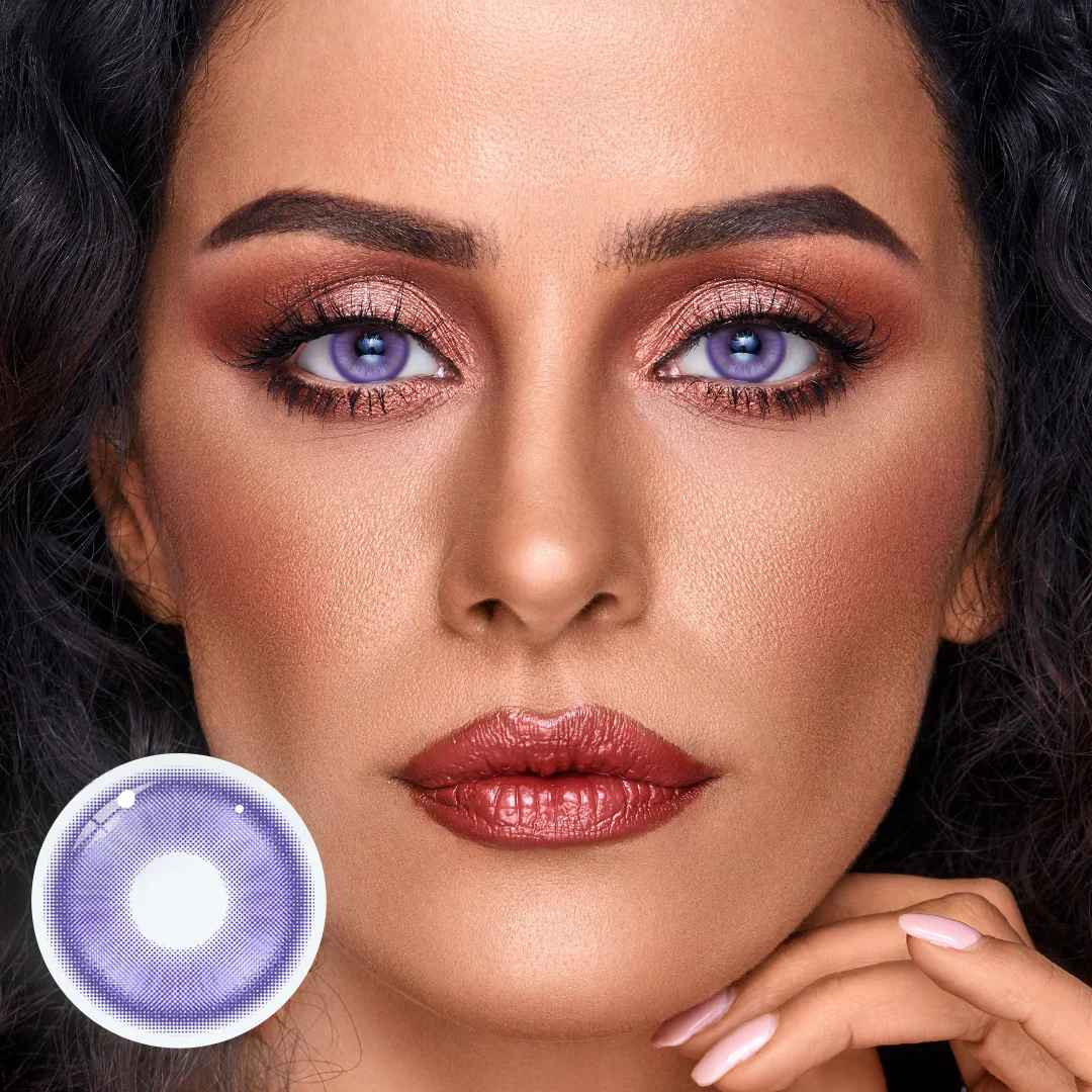 Cosplay Fairy Blue Purple Colored Contact Lenses - Roseibase