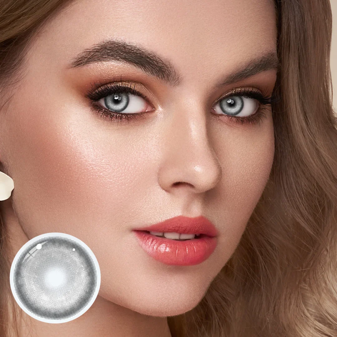 Cosplay KOI Gray Colored Contact Lenses - Roseibase