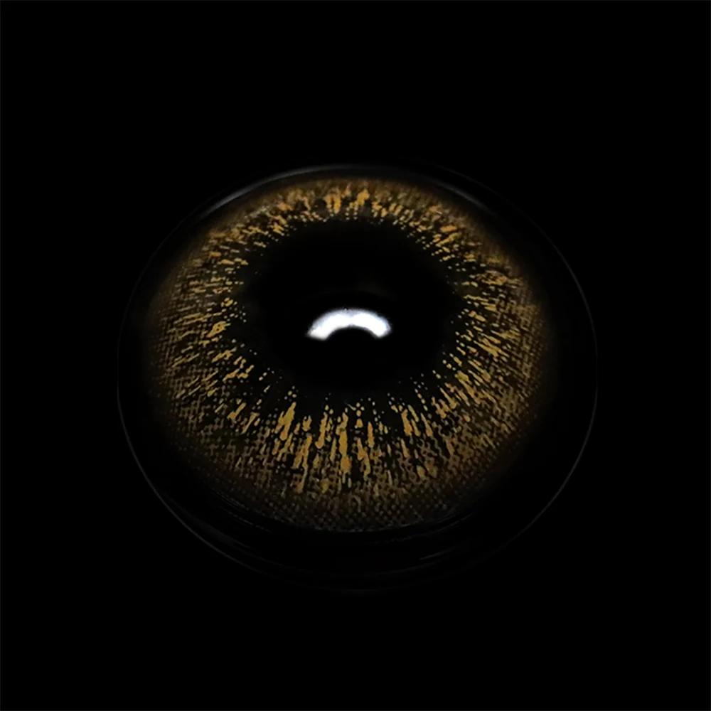 Nashia Brown Prescription Colored Contact Lenses - Roseibase