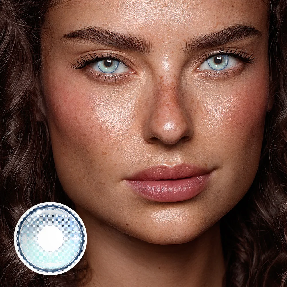 Felicia Blue Colored Contact Lenses - Roseibase