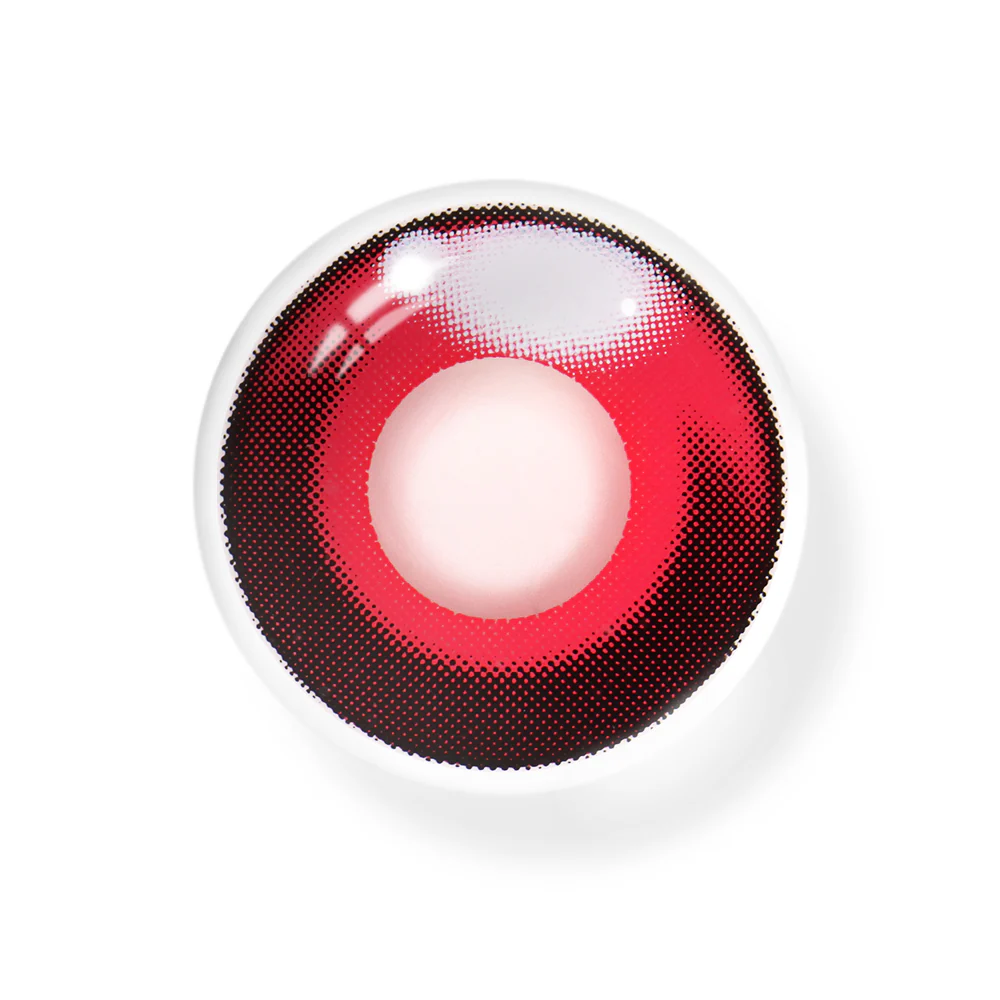 Cosplay Agate Red Colored Contact Lenses - Roseibase
