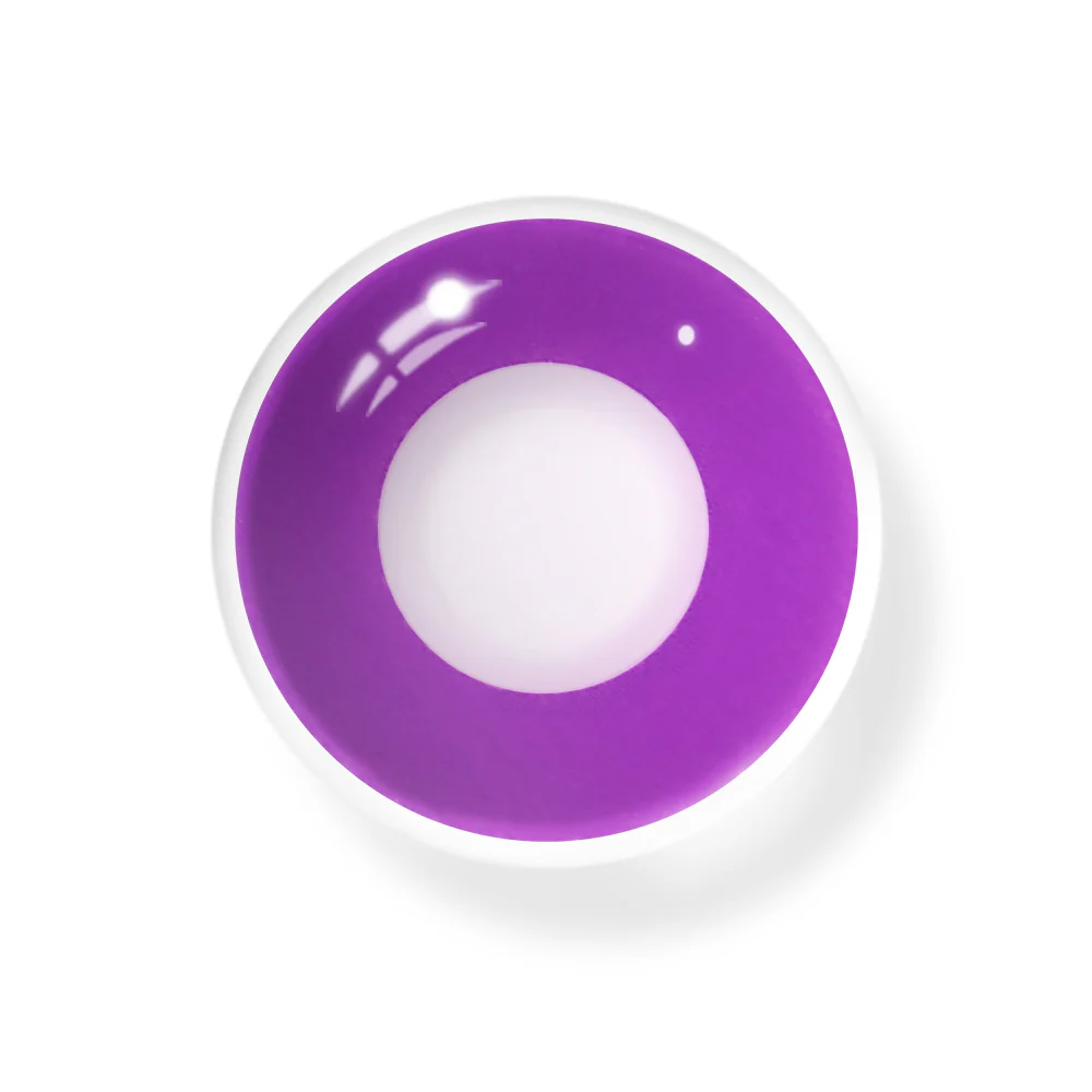 Cosplay Circle Line Purple Colored Contact Lenses - Roseibase
