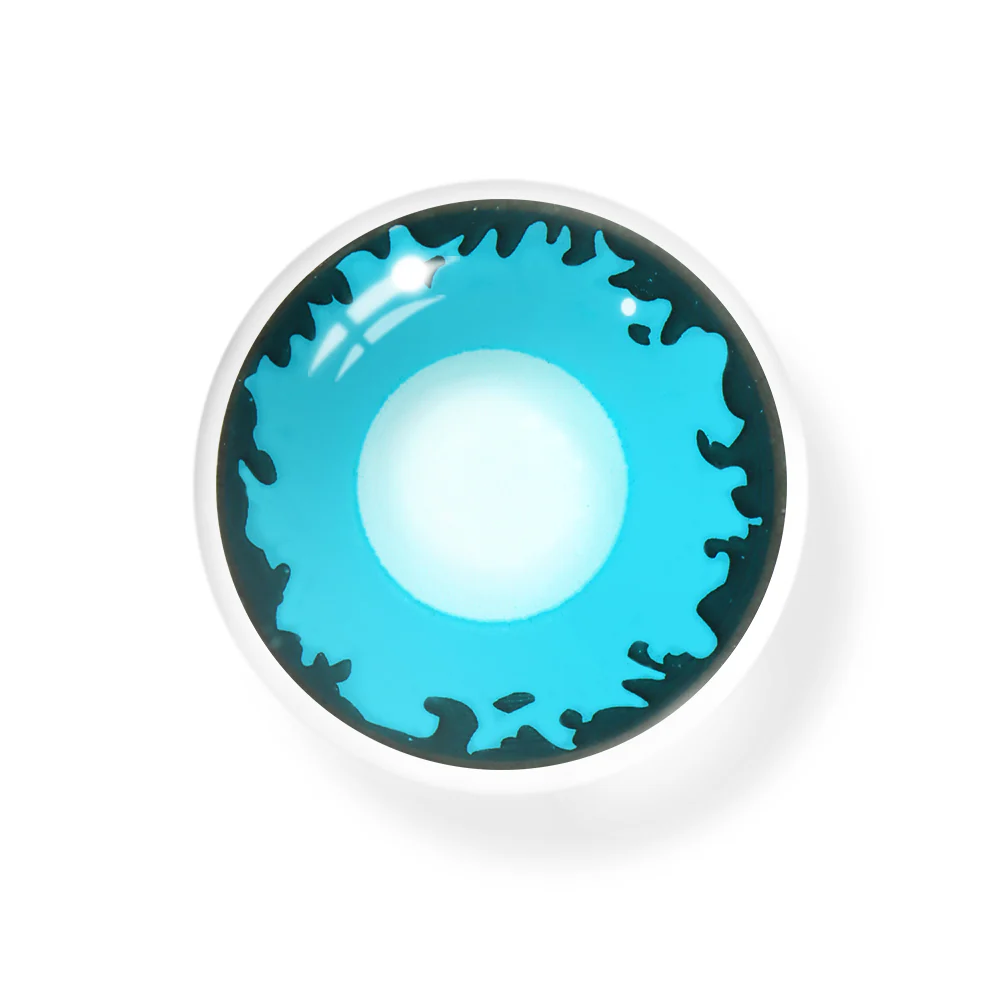 Cosplay Demonlord Mammon Blue Colored Contact Lenses - Roseibase