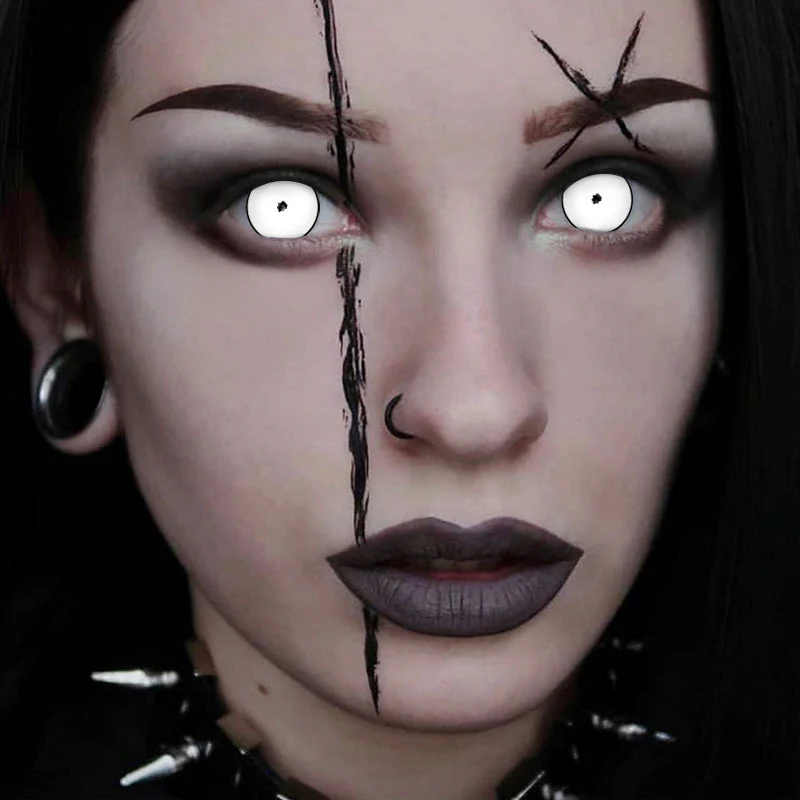 Halloween Rick White Contact Lenses - Roseibase