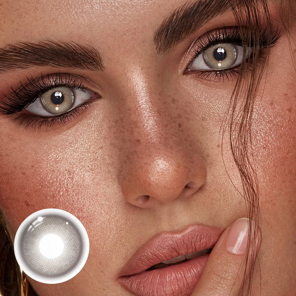 Geranium Brown Colored Contact Lenses - Roseibase