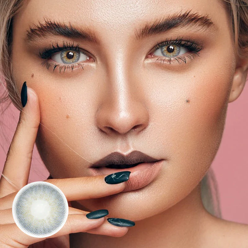 Hesper Blue Prescription Colored Contact Lenses - Roseibase