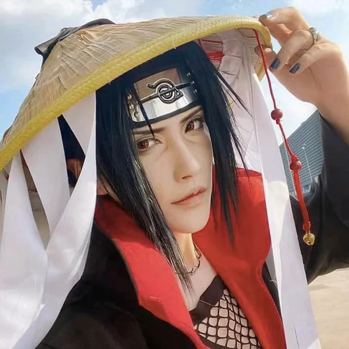 Cosplay NARUTO Mangikiu Shalingan Red Prescription Colored Contact Lenses - Roseibase