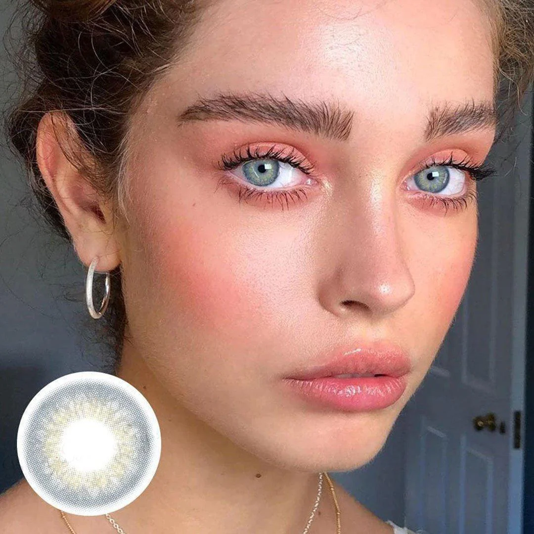 DNA Taylor Blue Gray Daily (10 Pcs) Colored Contact Lenses - Roseibase