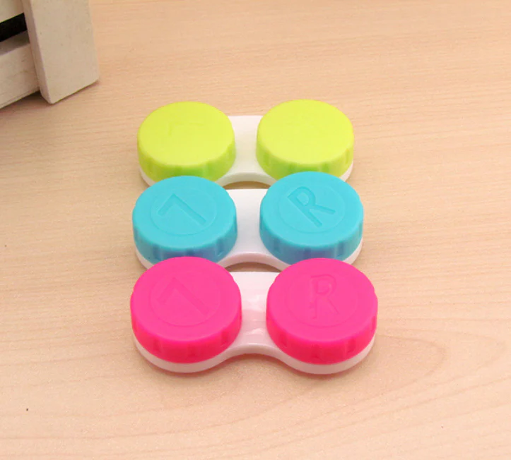 Candy Colors Multicolor Colored Contact Lens Case - Roseibase