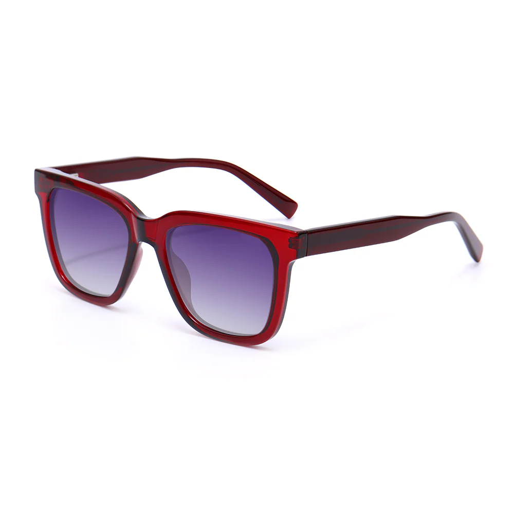 Emmanuel Retro Square Red Sunglasses - Roseibase