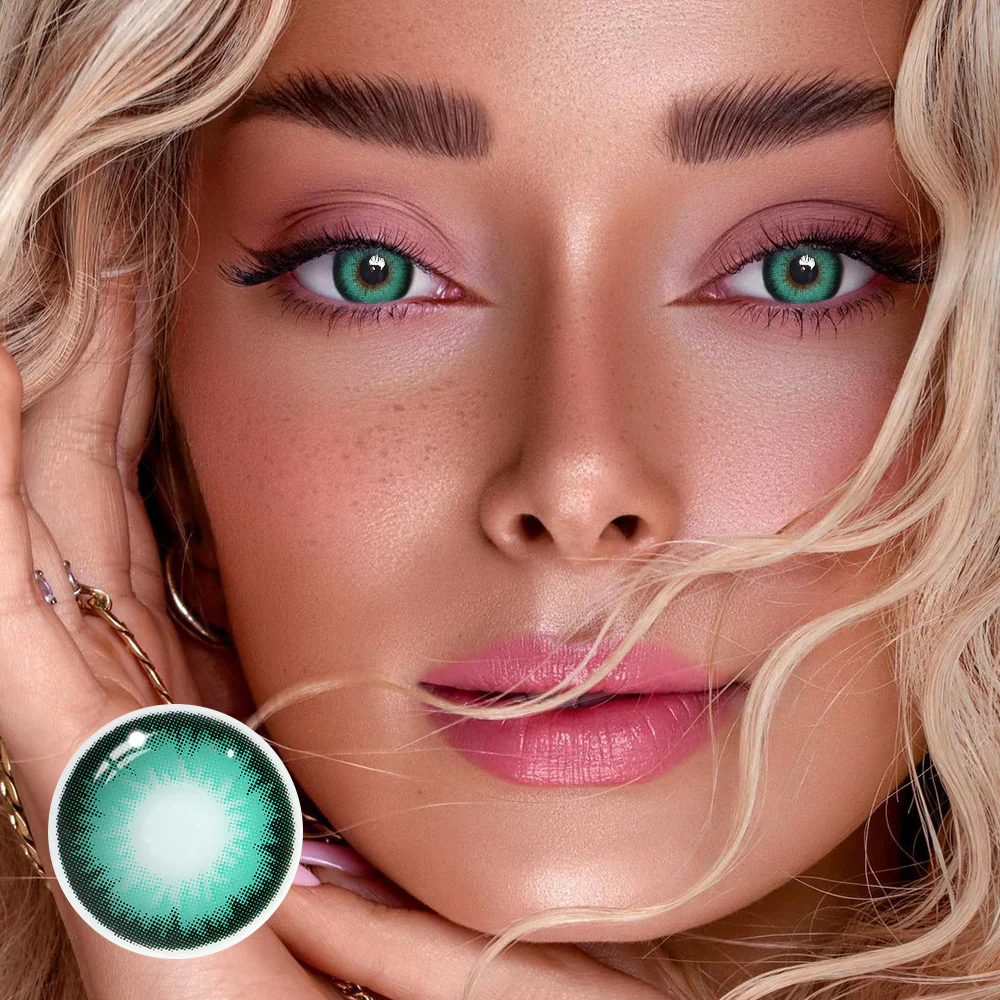DIAMOND Gray Green  Colored Contact Lenses - Roseibase