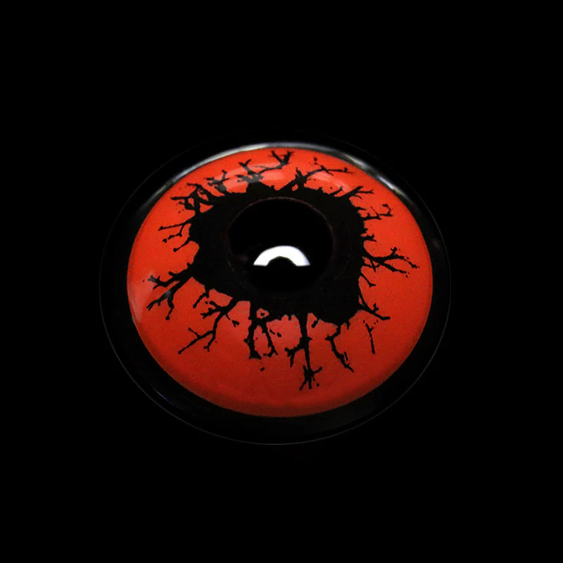 Halloween Scary Blood Eyes Red Colored Contact Lenses - Roseibase