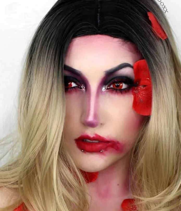 Halloween Redout Prescription Colored Contact Lenses - Roseibase