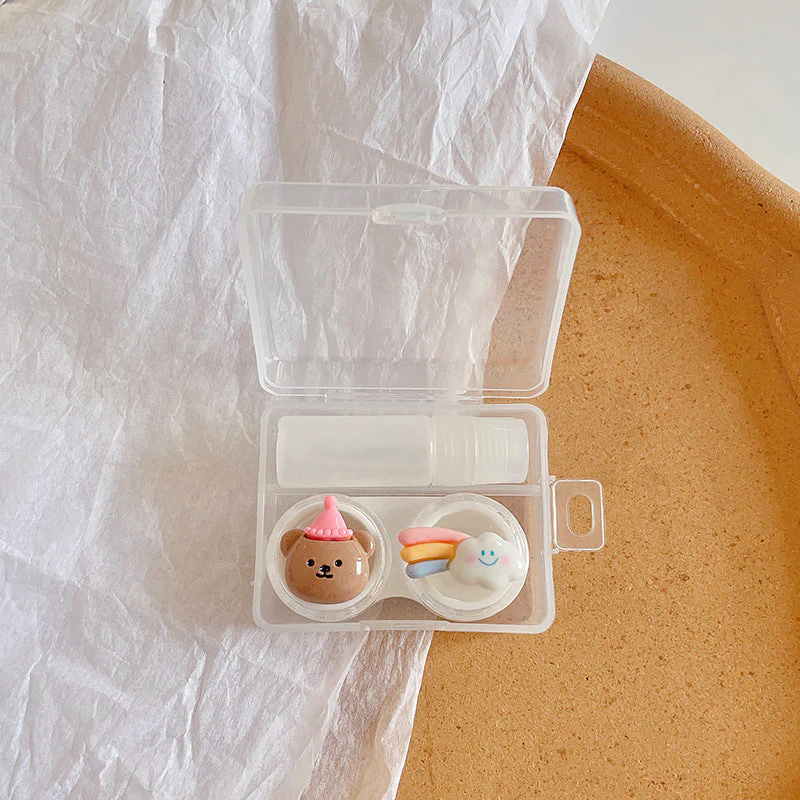 Cute Cartoon Animal Colored Contact Lens Case - Roseibase