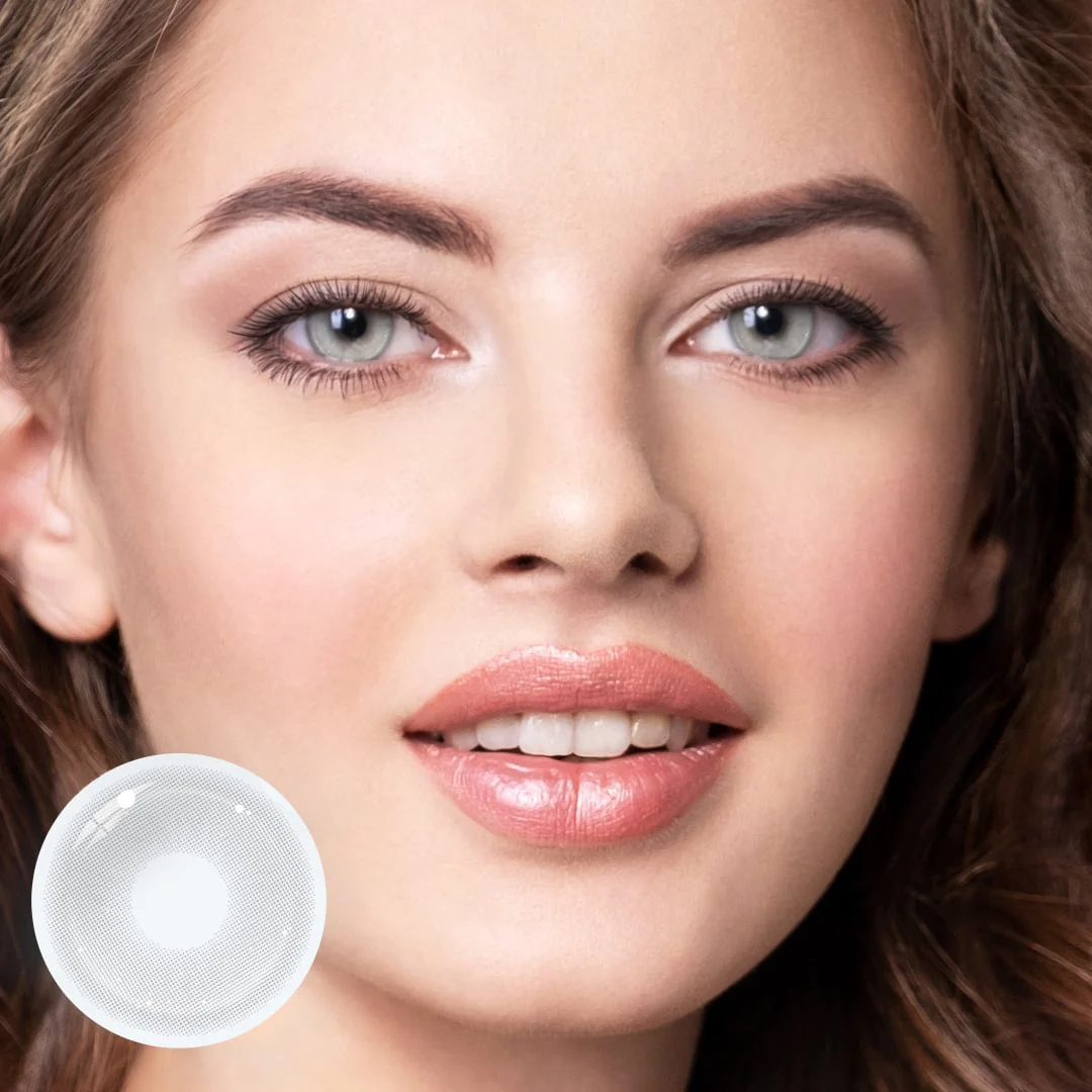 Cosplay Pudding Gray Colored Contact Lenses - Roseibase