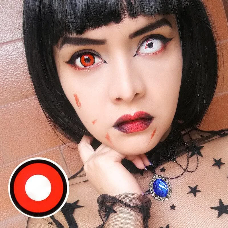 Halloween Red vampire Colored Contact Lenses - Roseibase