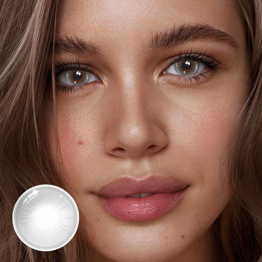 Avery Light Gray Colored Contact Lenses - Roseibase