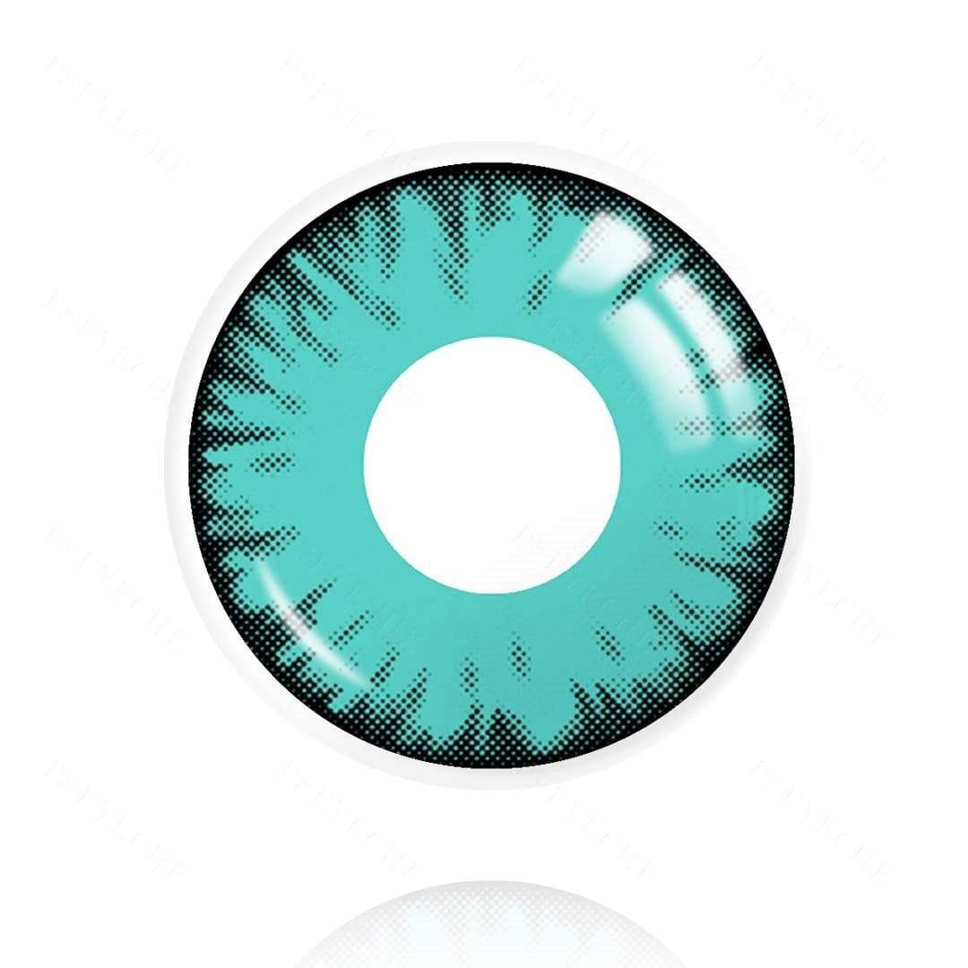Cosplay Lucifer's Eye Green Prescription Colored Contact Lenses - Roseibase