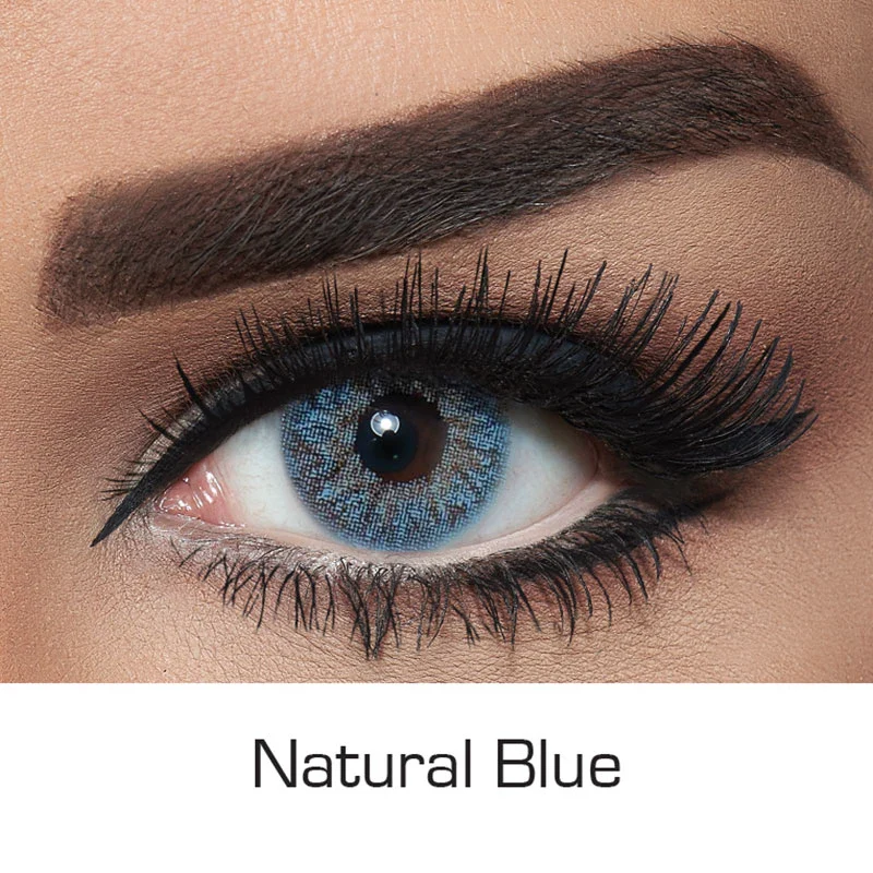 NATURAL BLUE Colored Contact Lenses - Roseibase