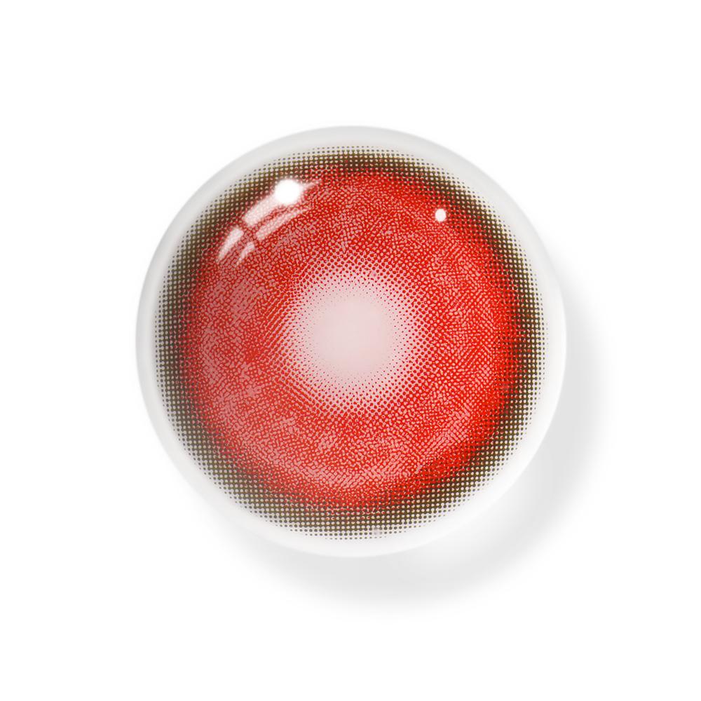 Cosplay KOI Red Colored Contact Lenses - Roseibase