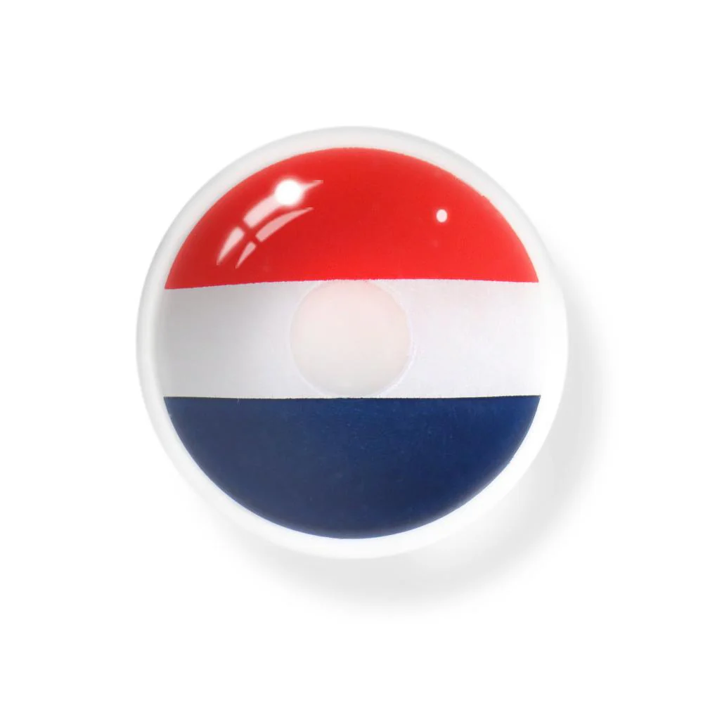 Cosplay France Flag Blue Colored Contact Lenses - Roseibase