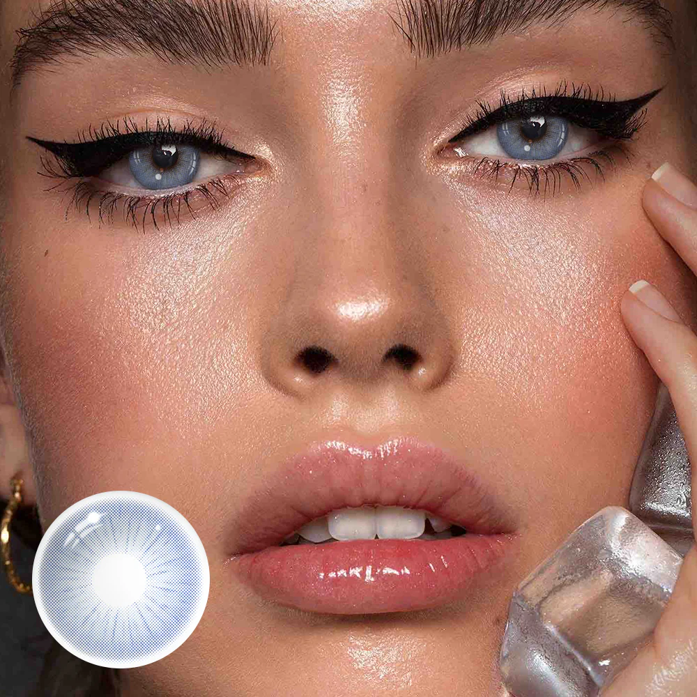 Claudina Blue Colored Contact Lenses - Roseibase