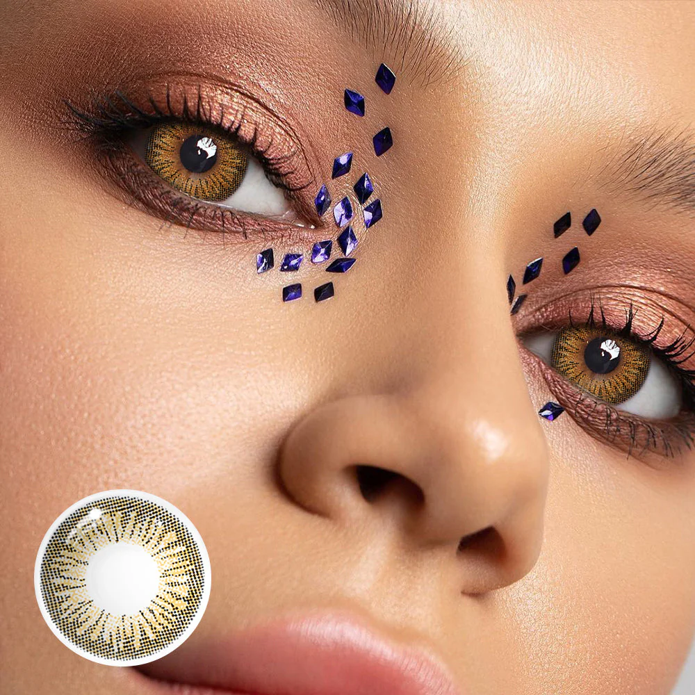 Bruna Brown Prescription Colored Contact Lenses - Roseibase