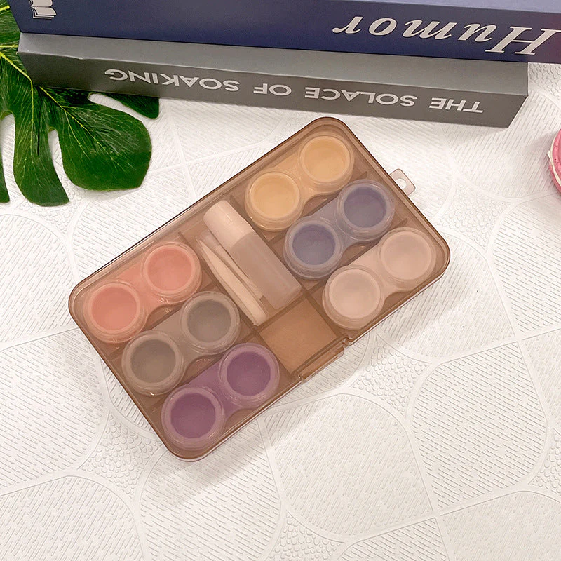 6 Pairs Colored Contact Lens Case - Roseibase