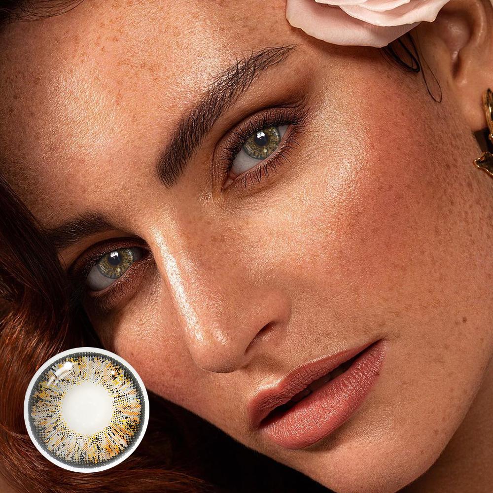 Carnelian Brown Colored Contact Lenses - Roseibase