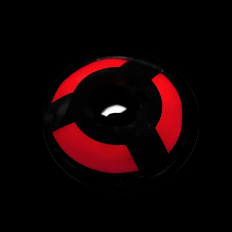 Cosplay NARUTO Uchiha Izuna Shalingan Red Prescription Colored Contact Lenses - Roseibase